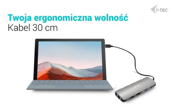 USB-C Docking Station Metal Nano z 2x HDMI, PD 100W 6