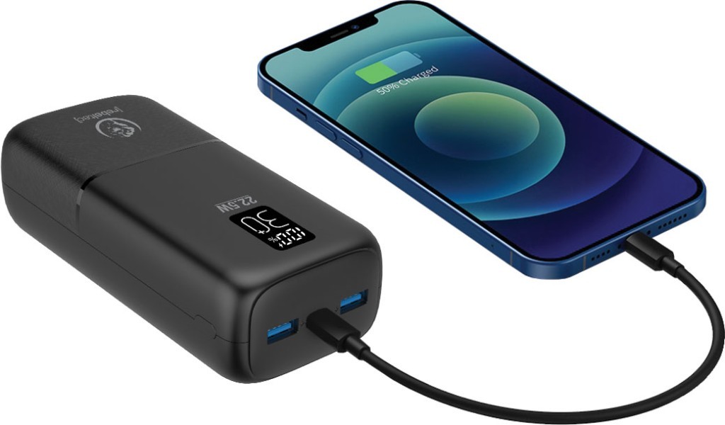 Powerbank 30.000mAh z LCD zaslonom, PD 22,5W 2