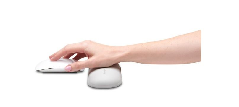 Ergonomski naslon za zapestje s podlogo za miško, siv 5
