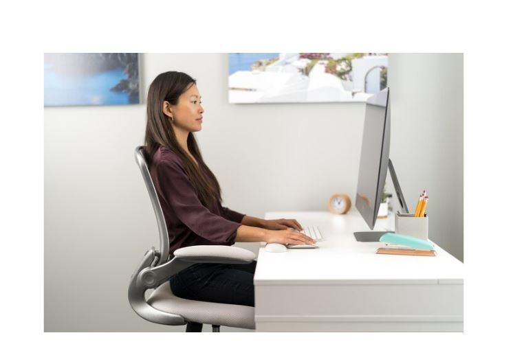 Ergonomski naslon za zapestje s podlogo za miško, siv 6