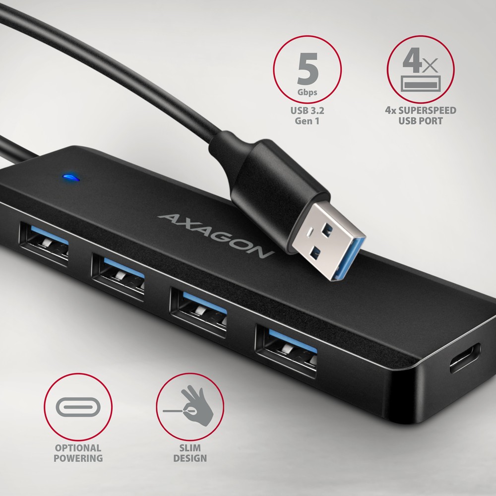 4-portni USB hub HUE-C1A, 5Gbps 2