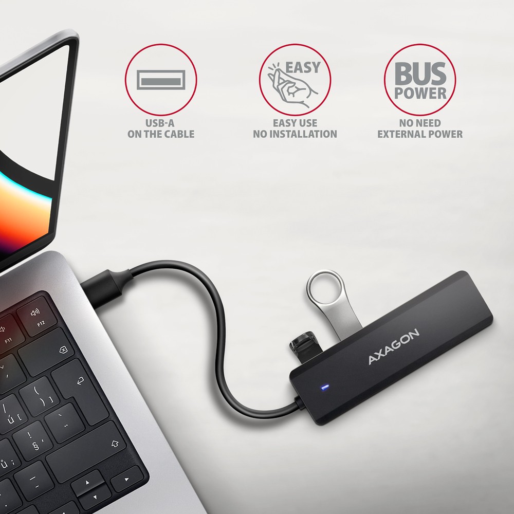 4-portni USB hub HUE-C1A, 5Gbps 3