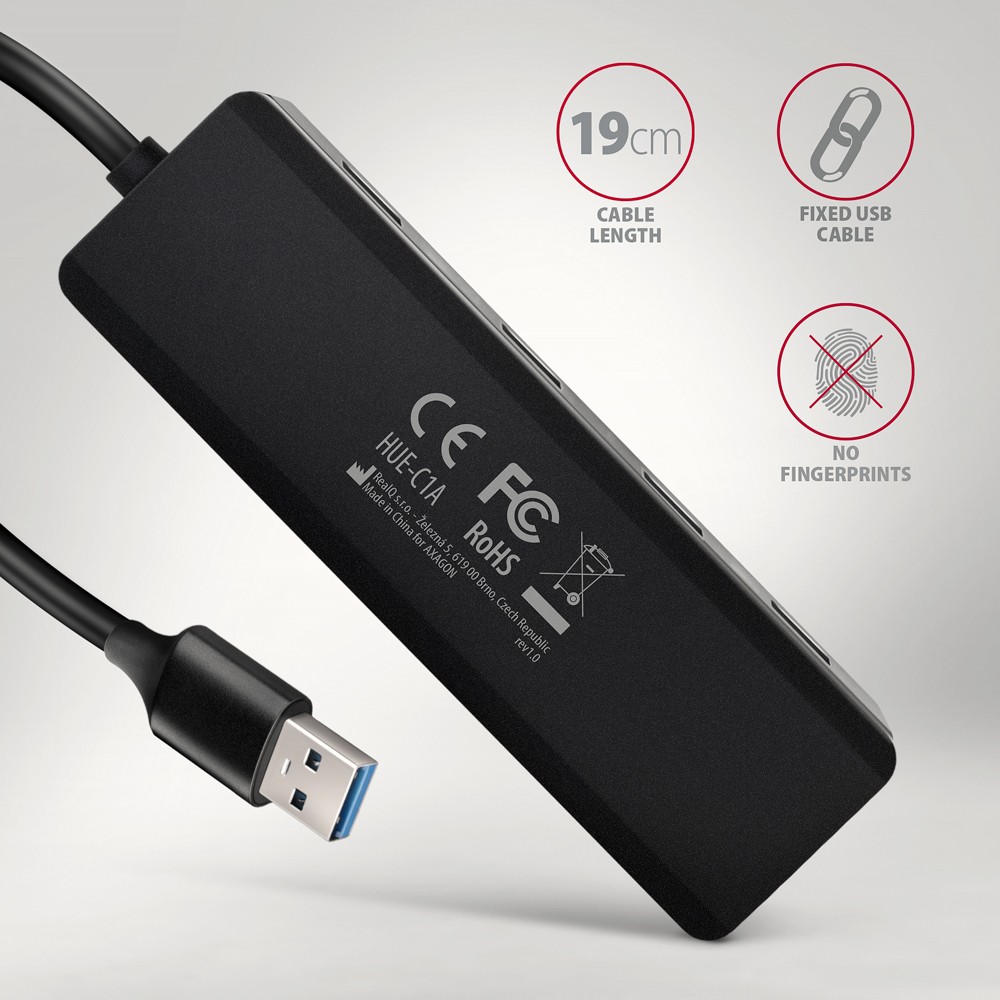 4-portni USB hub HUE-C1A, 5Gbps 5