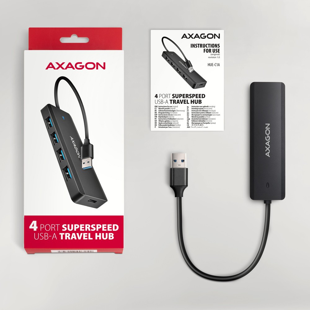 4-portni USB hub HUE-C1A, 5Gbps 6