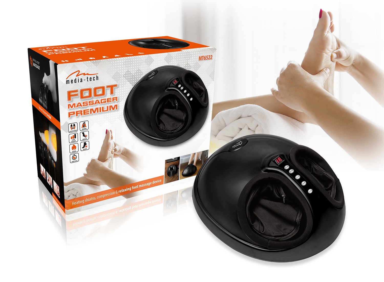 Masažer za stopala FOOT MASSAGER PREMIUM MT6522 4