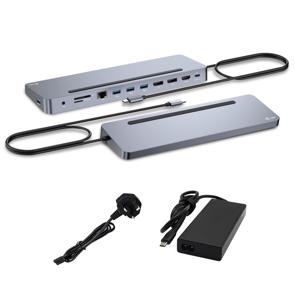 Priklopna postaja USB-C Metal Ergonomic 4K, 3x Display, PD 100W