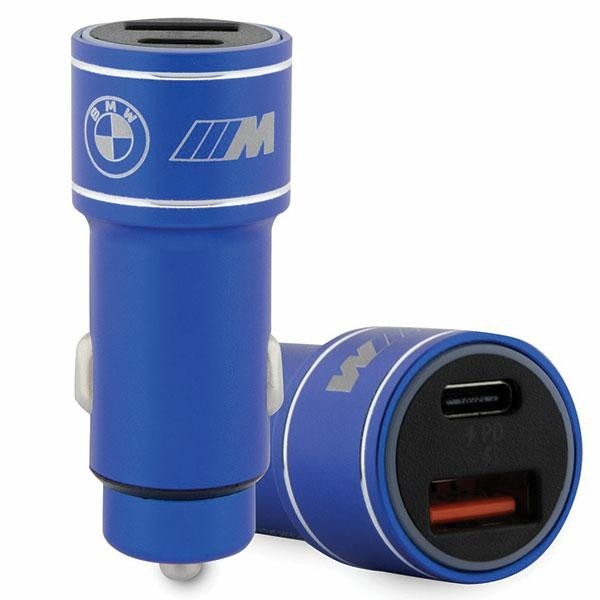 Avtomobilski polnilnik 20W PD-QC 3.0, hitro polnjenje, moder