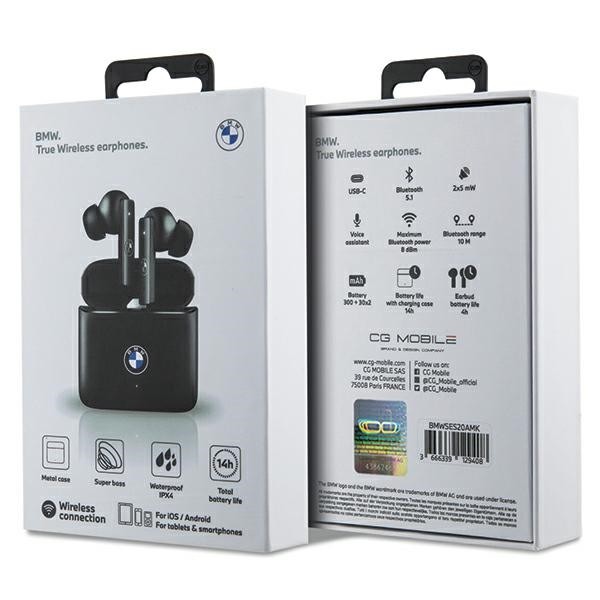 Brezžične slušalke Bluetooth TWS BMWSES20AMK črne 3