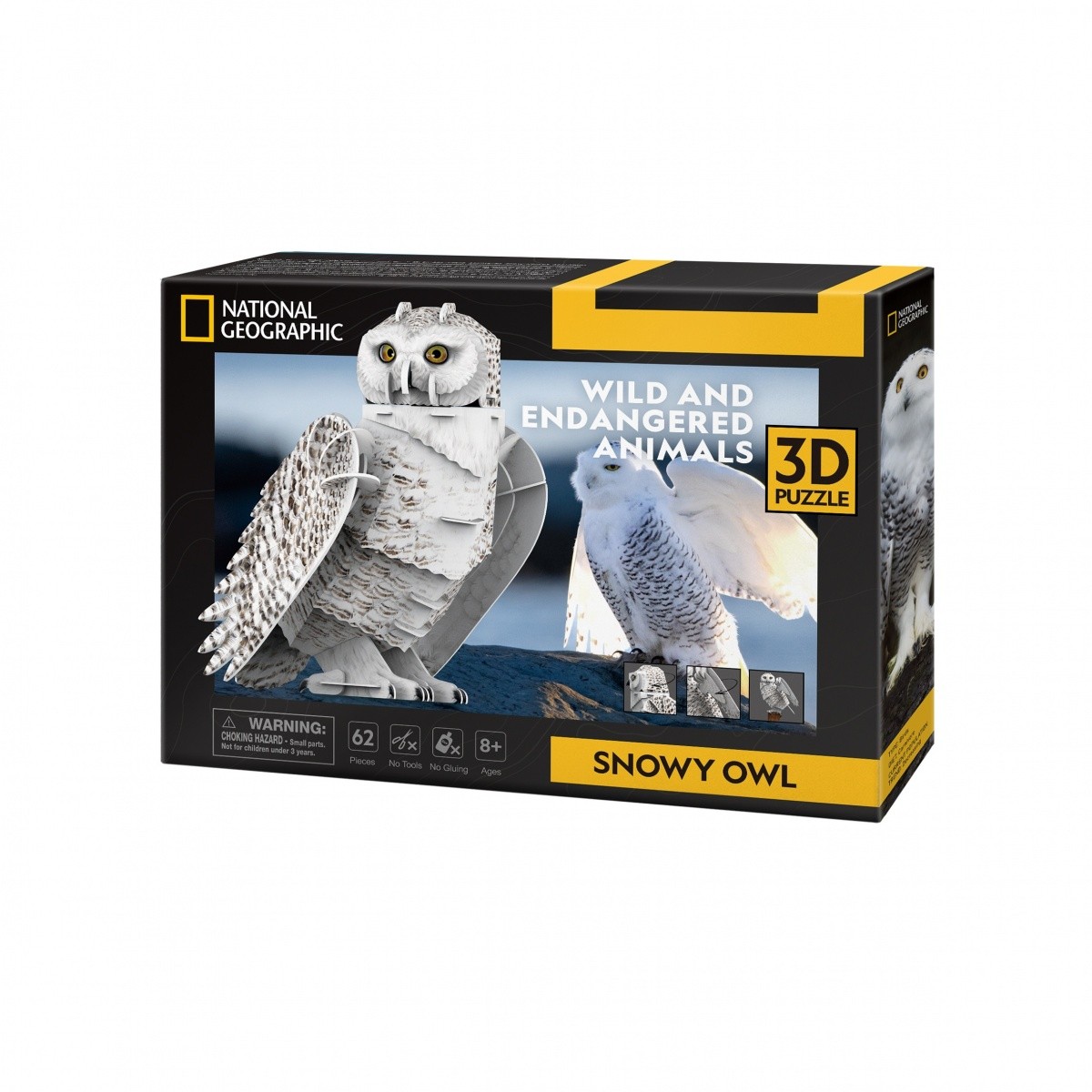 3D Puzzle - Snežni sove