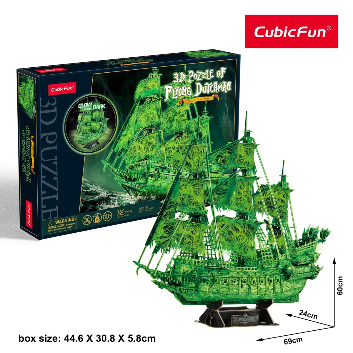 Cubic Fun 3D sestavljanka - leteči Holandez, sveti v temi 3