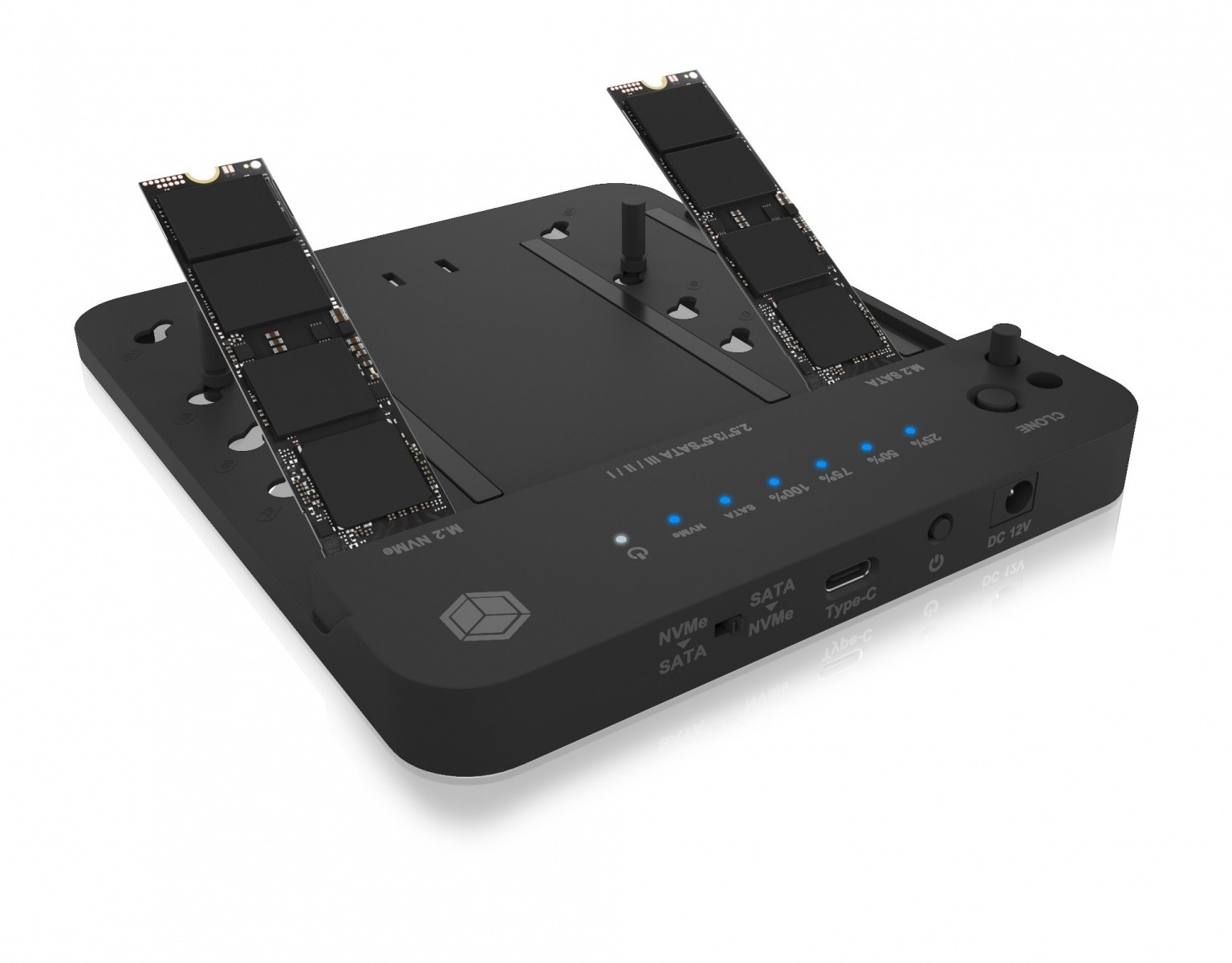 Dlesna postaja IB-2915MSCL-C31 za M.2 NVMe/SATA SSD/HDD 5