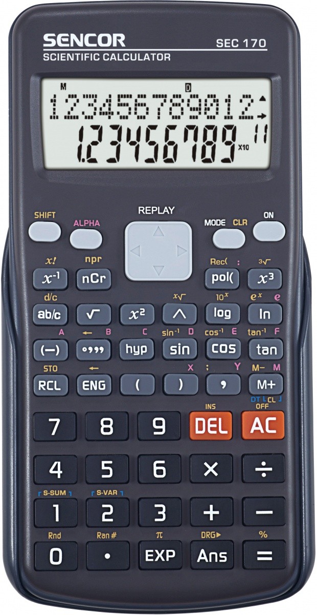Znanstveni kalkulator SEC 170, 240 funkcij
