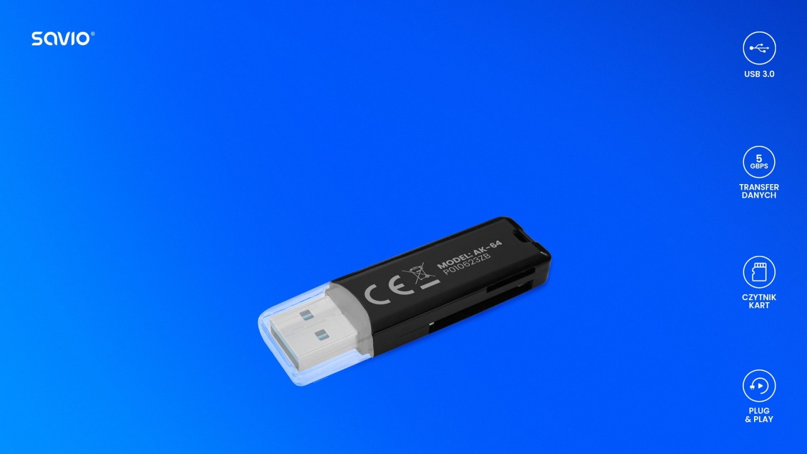 Bralnik kartic SD, USB 3.0 6