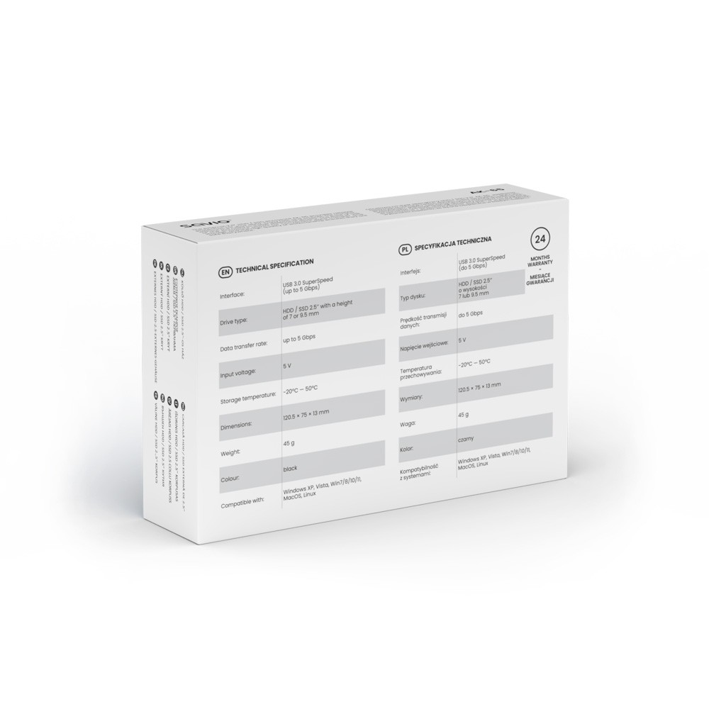 Zunanja naprava za 2.5" HDD/SSD, USB 3.0 8