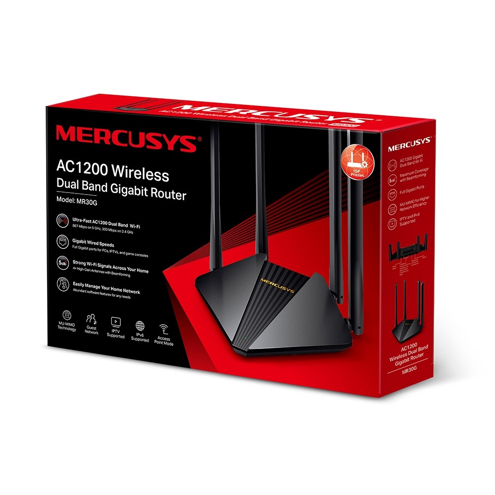 TP-LINK usmerjevalnik MR30G AC1200