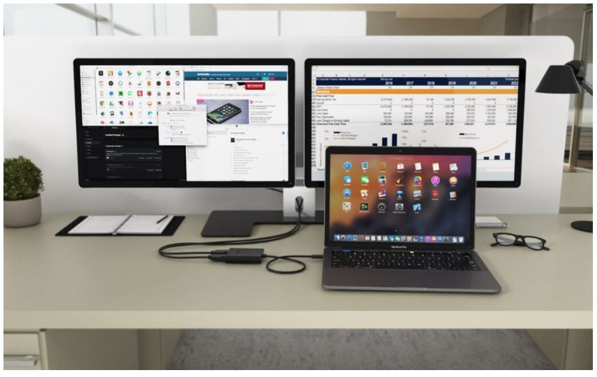 USB-C Docking Station Dual 4K/60Hz, adapter za video DP 6