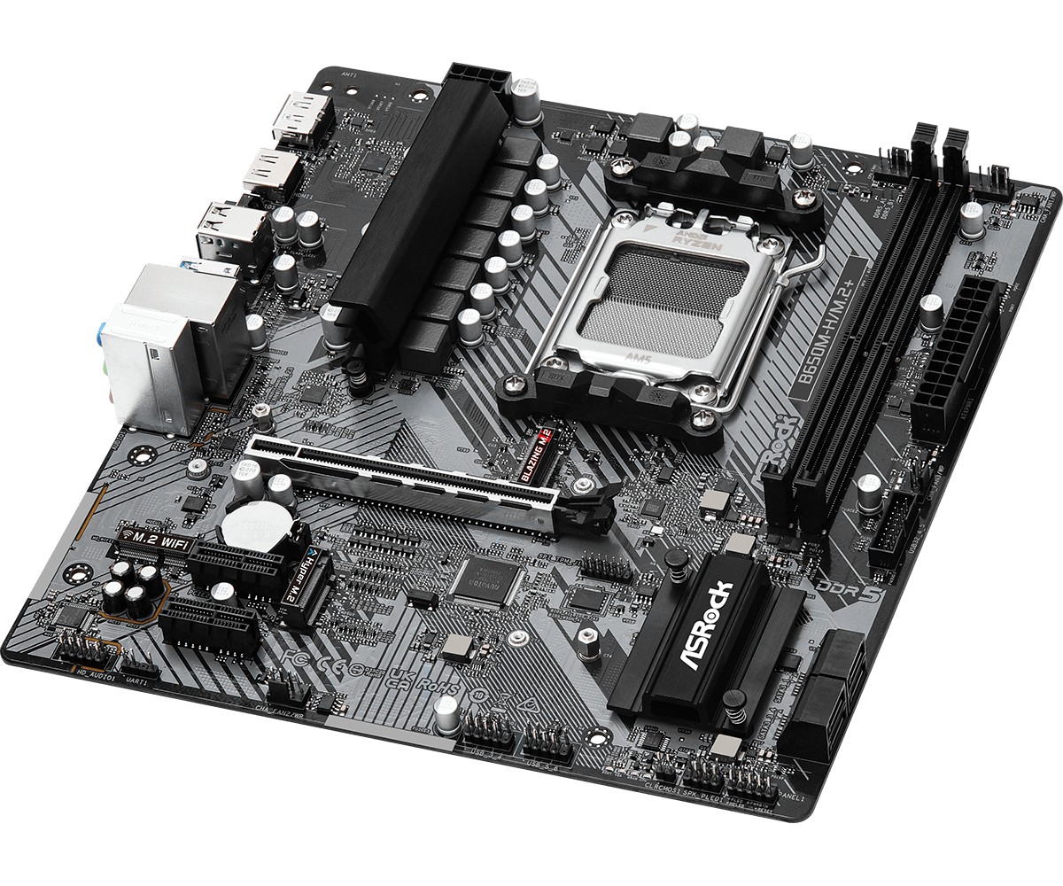 Matična plošča ASRock B650M-H/M.2 + AM5, 2xDDR5, HDMI/DP 4
