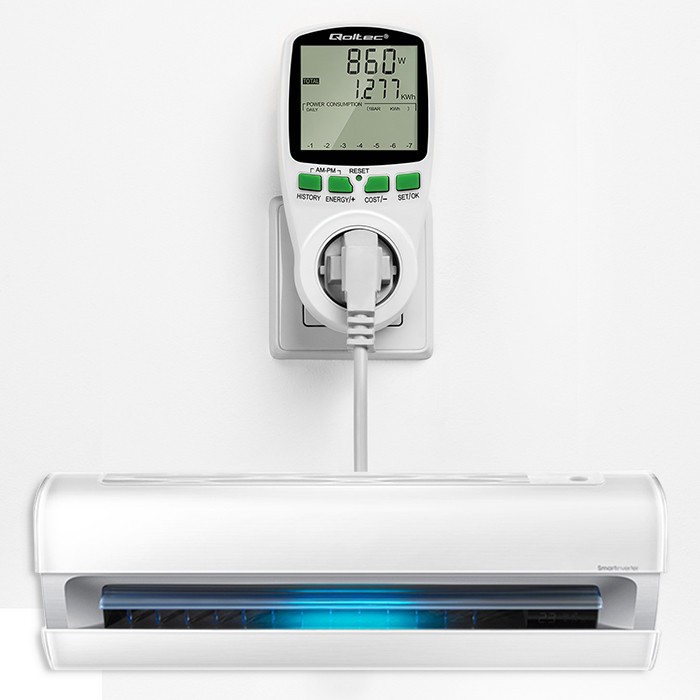 Merač porabe energije PM0627, 3680W, 16A, LCD 8