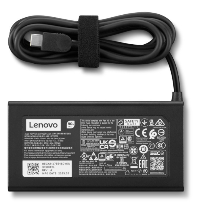 Lenovo 100W USB C napajalnik - EU/Arabia/Indonesia/Korea 2