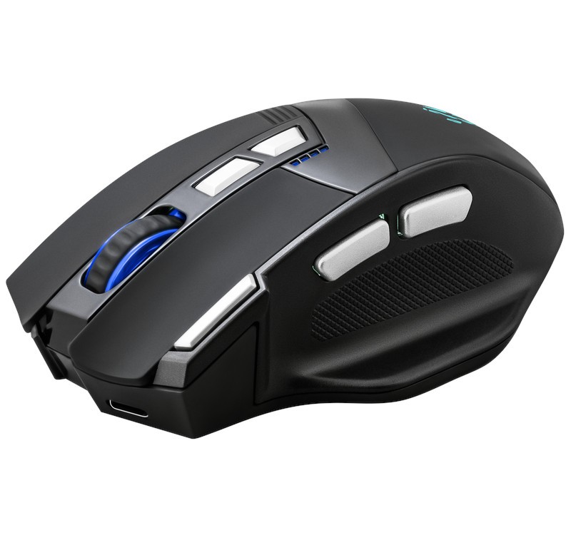 Brezžična gaming miška Knight GM-885, 3200DPI, črna 2