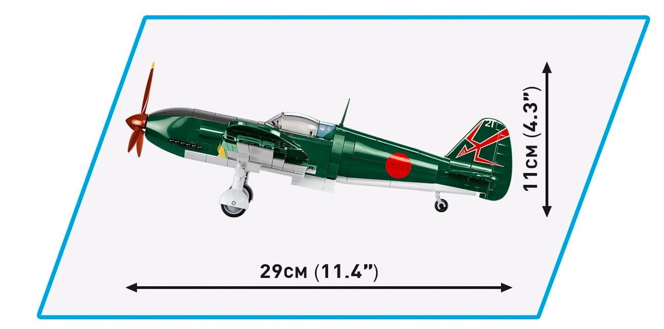 Gradbeni bloki Cobi Klocki - Zbirka WWII KAWASAKI KI-61-I HIEN (TONY) 324 koščkov 8