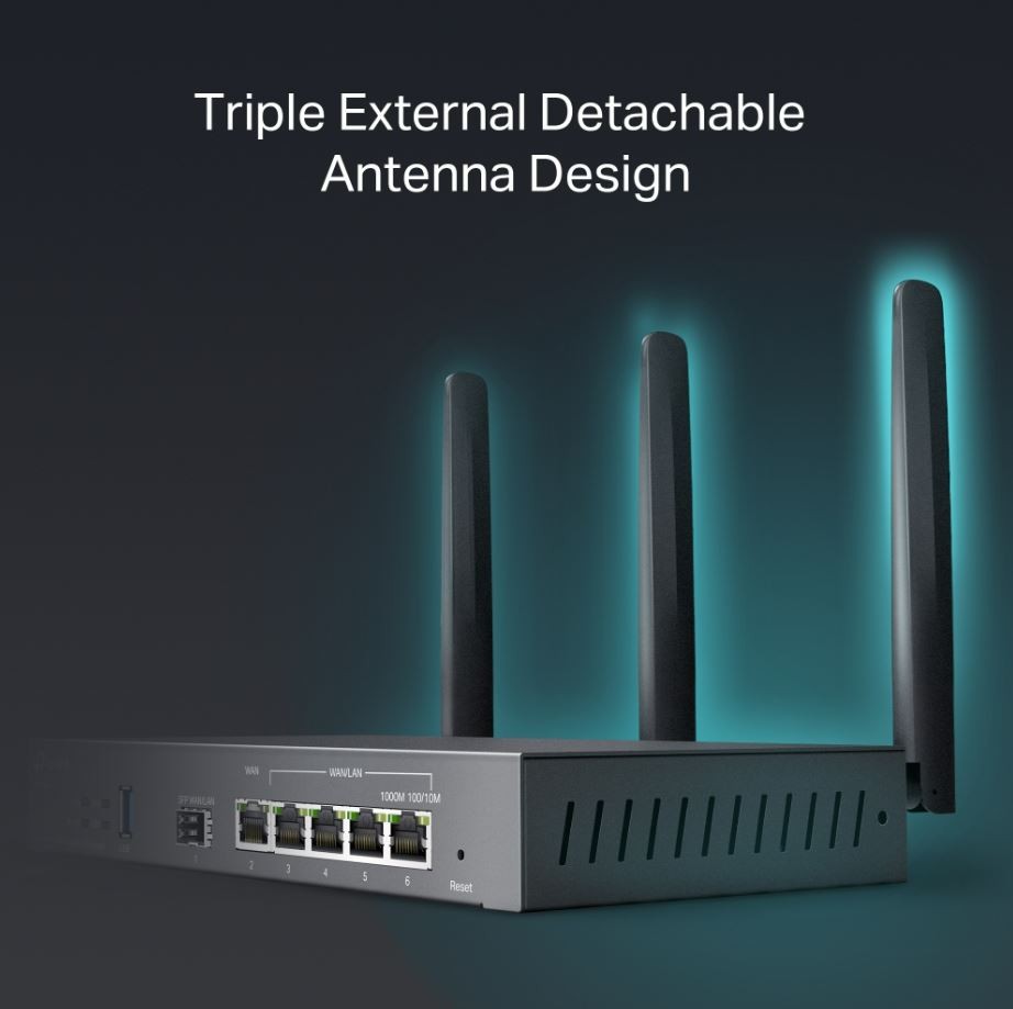 TP-LINK AX3000 VPN usmerjevalnik Gigabit ER706W 8