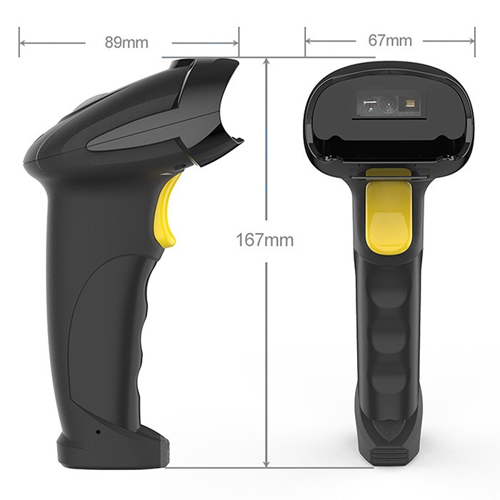 Qoltec Brezžični čitalnik črtne kode 1D | 2D | 2.4GHz 3