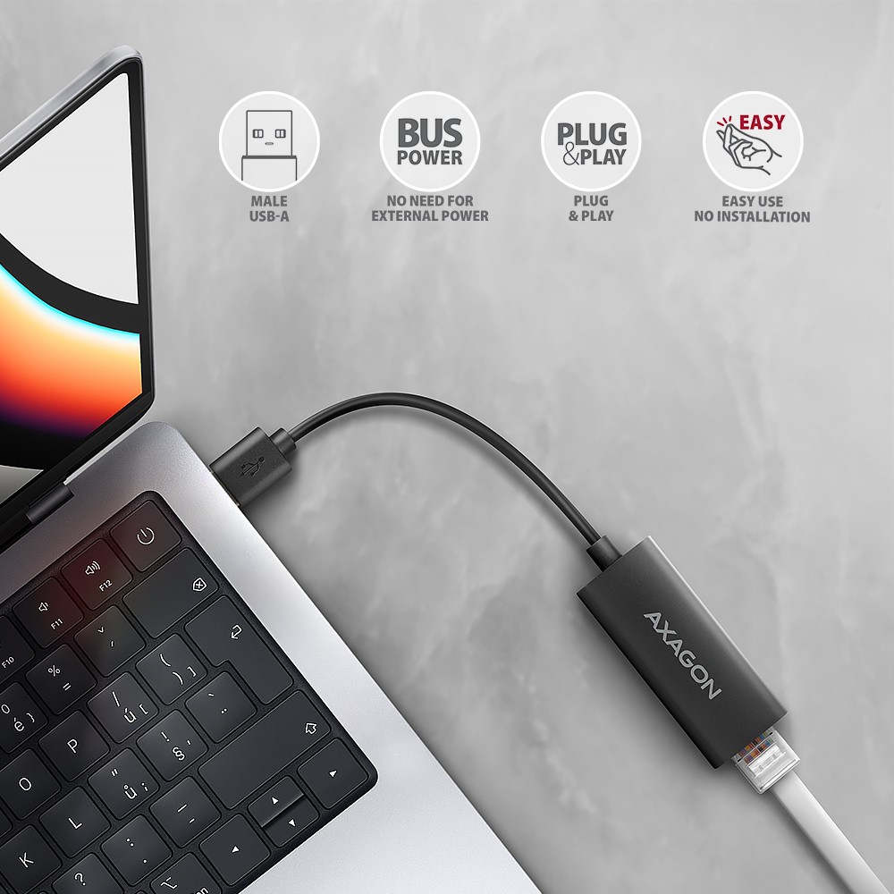 Mrežna kartica ADE-AR, Gigabit Ethernet, USB-A 3.2 3