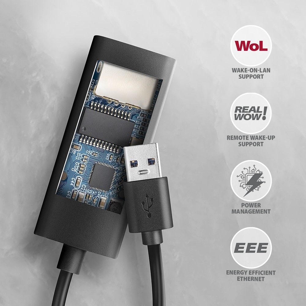 Mrežna kartica ADE-AR, Gigabit Ethernet, USB-A 3.2 5