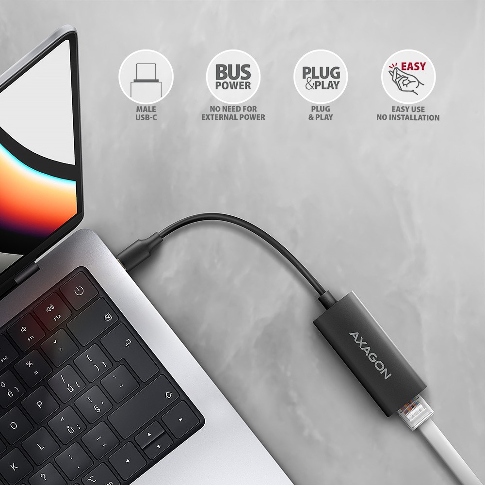 Mrežna kartica ADE-ARC, Gigabit Ethernet, USB-C 3.2 3