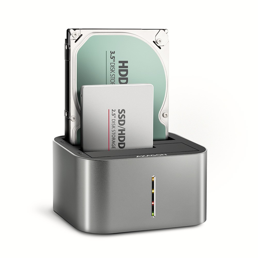 USB 3.2 Gen 1 priklopna postaja ADSA-DC - 2x SATA 6G SSD/HDD