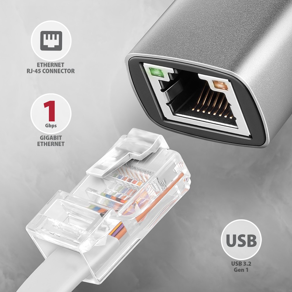 Mrežna kartica ADE-TXCA, Gigabit Ethernet, USB-C adapter 2