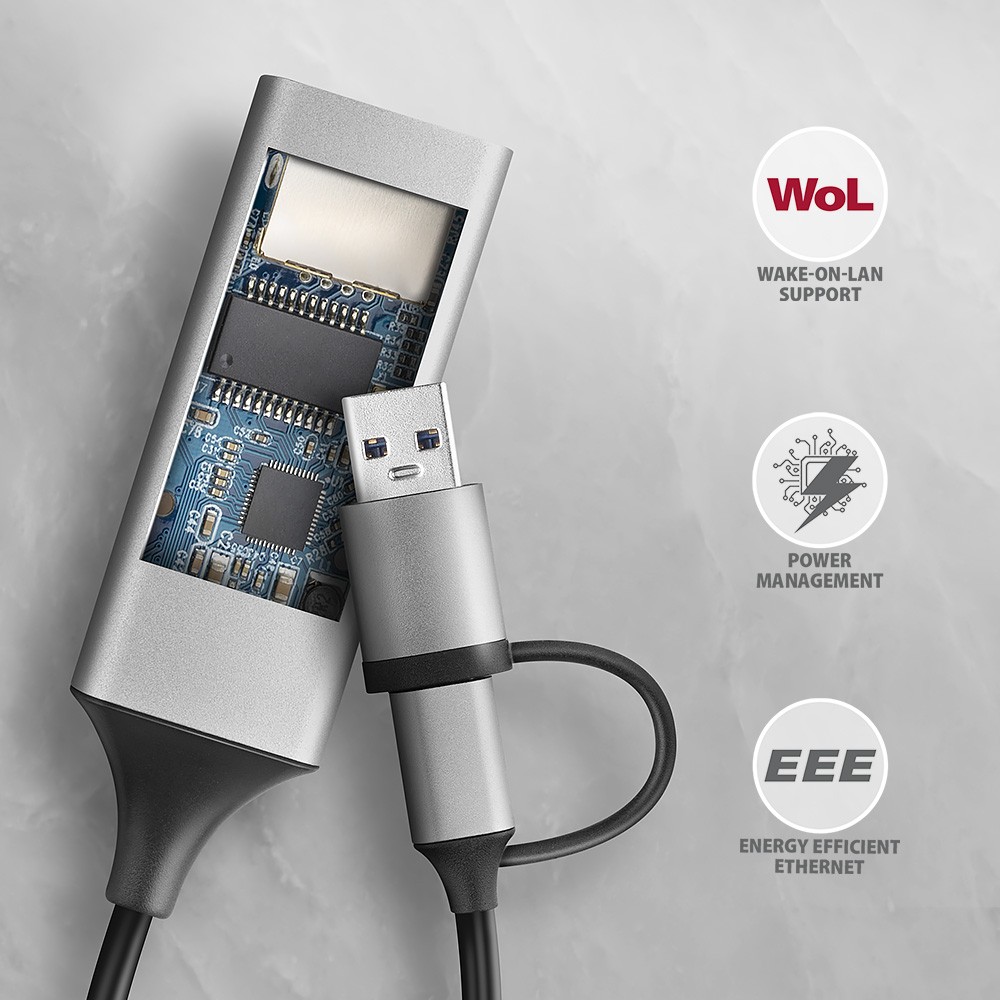 Mrežna kartica ADE-TXCA, Gigabit Ethernet, USB-C adapter 7