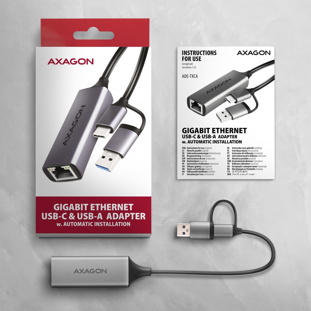 Mrežna kartica ADE-TXCA, Gigabit Ethernet, USB-C adapter 8