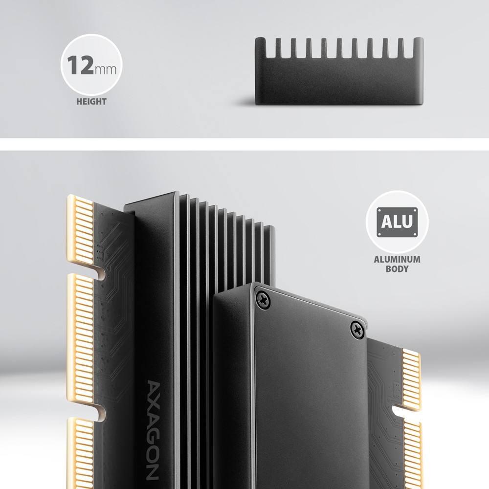 Adapter PCIe x16 za M.2 NVMe SSD PCEM2-XS s hladilnikom 3