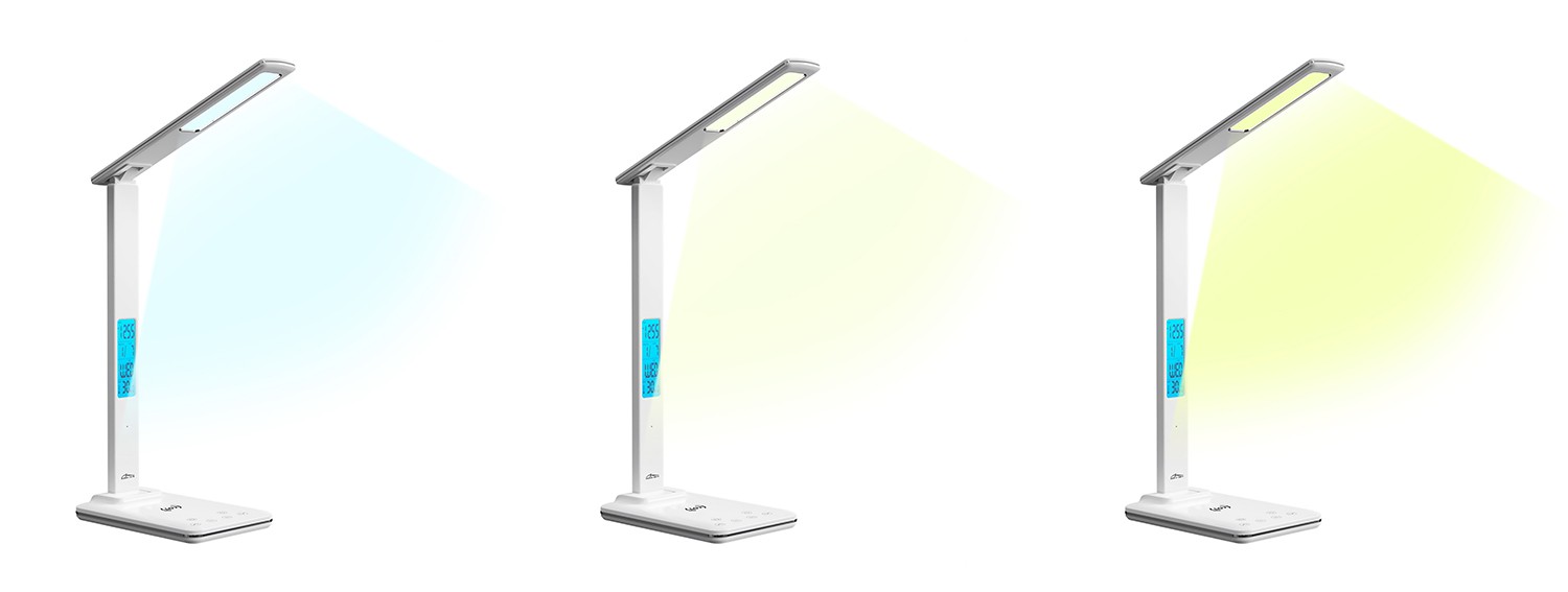 LED namizna svetilka z indukcijskim polnilnikom LEDITOU MT222 (bela) 8