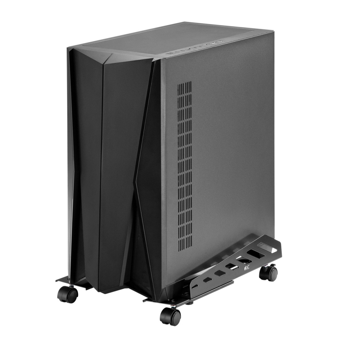 Podstavek/voziček za PC ohišje NanoRS RS480 s kolesi (do 25kg) črn 4