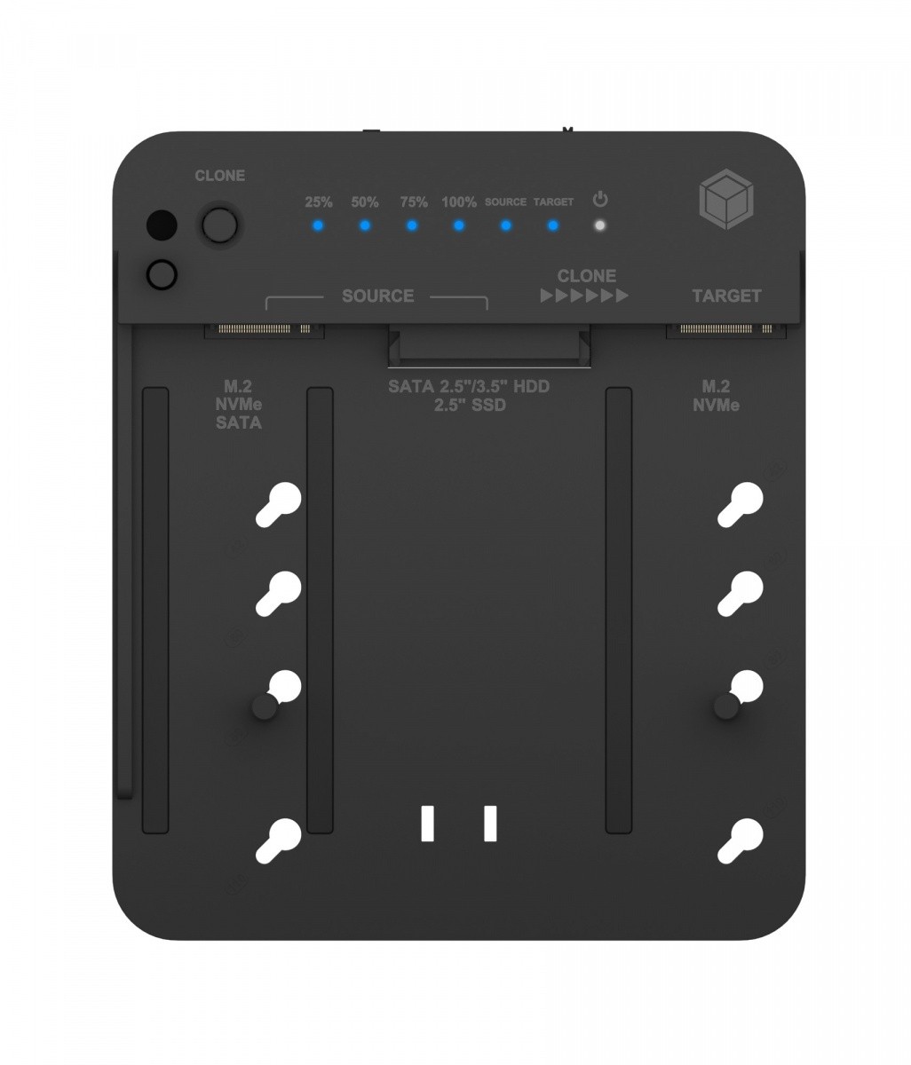 Stationska enota za kloniranje in priklop IB-2913MCL-C31 za M.2 NVMe SSD in HDD 6