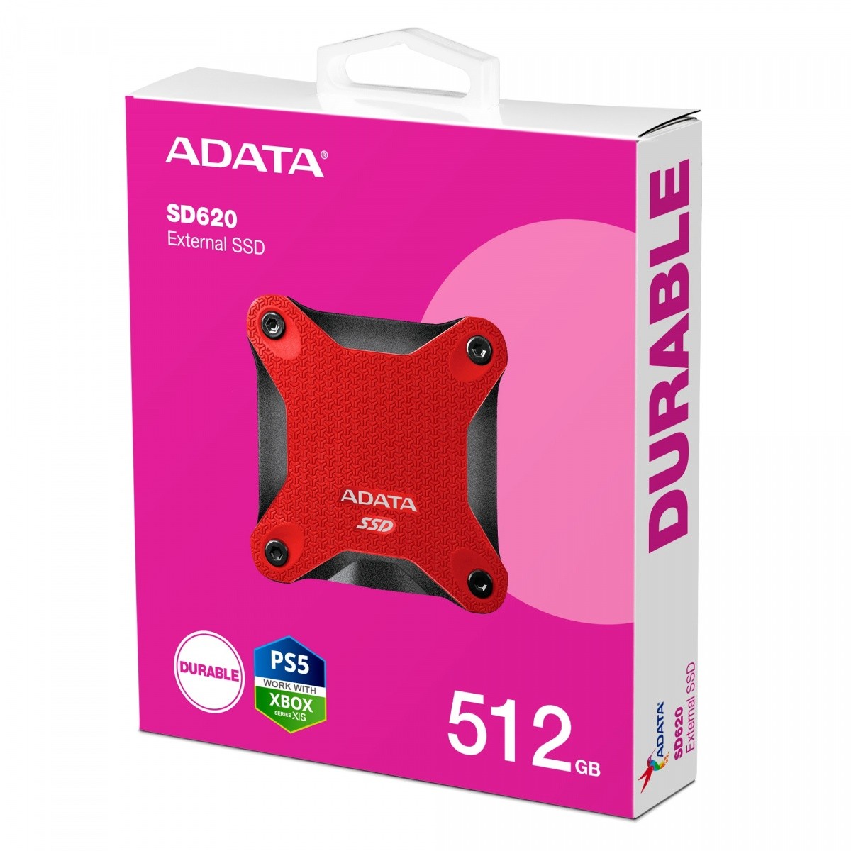 Zunanji SSD disk ADATA SD620 512GB, rdeči 2