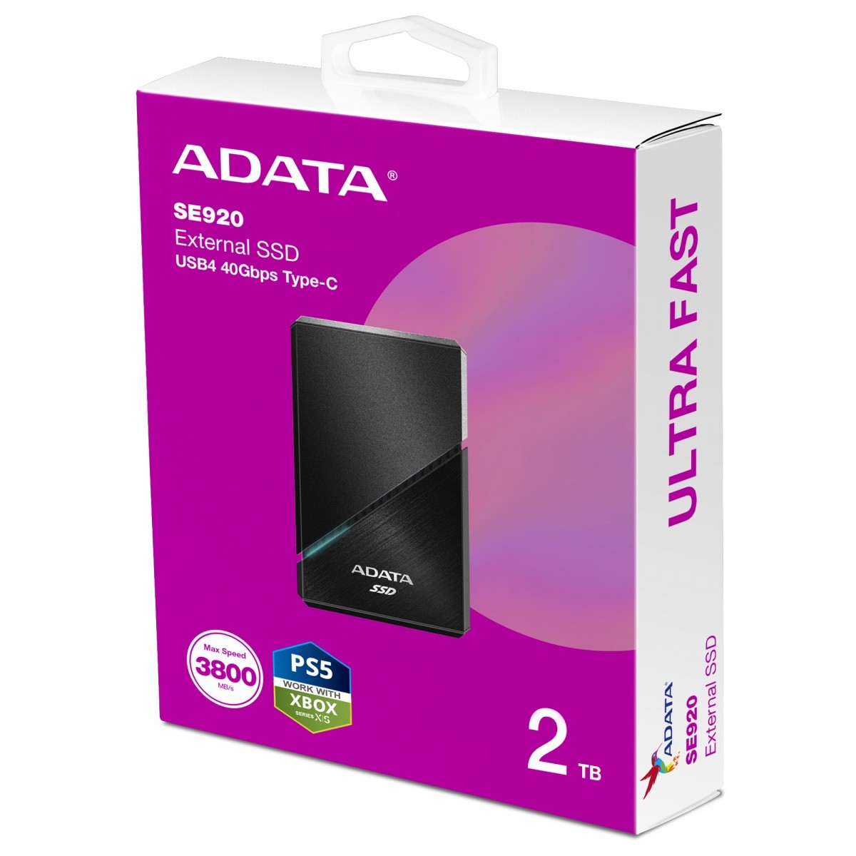Zunanji SSD disk SE920 2TB, USB4C, 3800/3700 MB/s, črn 2