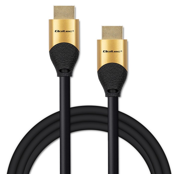 HDMI kabel v2.1 Ultra High Speed 8K, 60Hz, 28AWG, 3m, zlat 2