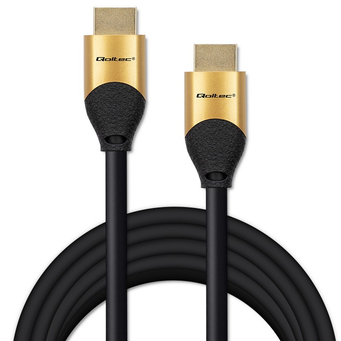 HDMI kabel v2.1 Ultra High Speed 8K, 60Hz, 26AWG, 5m, zlat 2