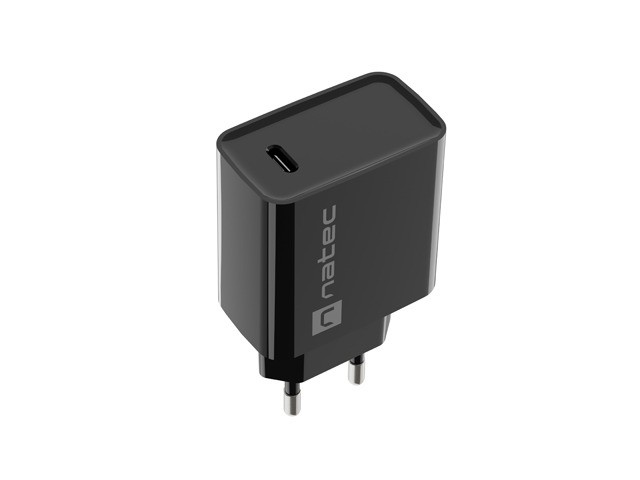 Mrežni polnilnik Ribera 1x USB-C, 20W, črn 2