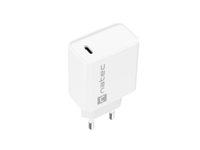 Mrežni polnilnik Ribera 1x USB-C, 20W, bel 4
