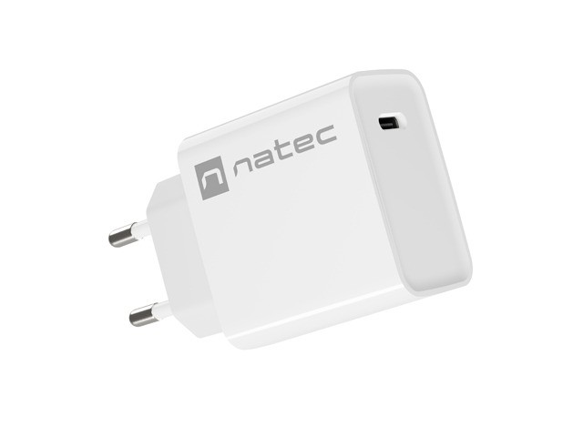 Mrežni polnilnik Ribera 1x USB-C, 20W, bel