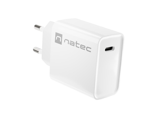 Mrežni polnilnik Ribera 1x USB-C, 20W, bel 6