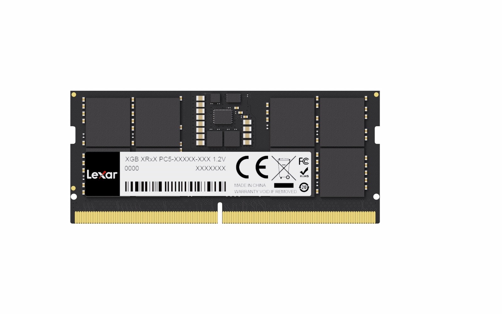 Lexar DDR5 SODIMM RAM 16GB (1x16GB) / 4800 CL40 za prenosnike
