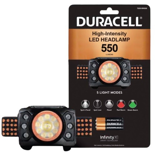 Duracell LED Naglavna Svetilka, 550 LM