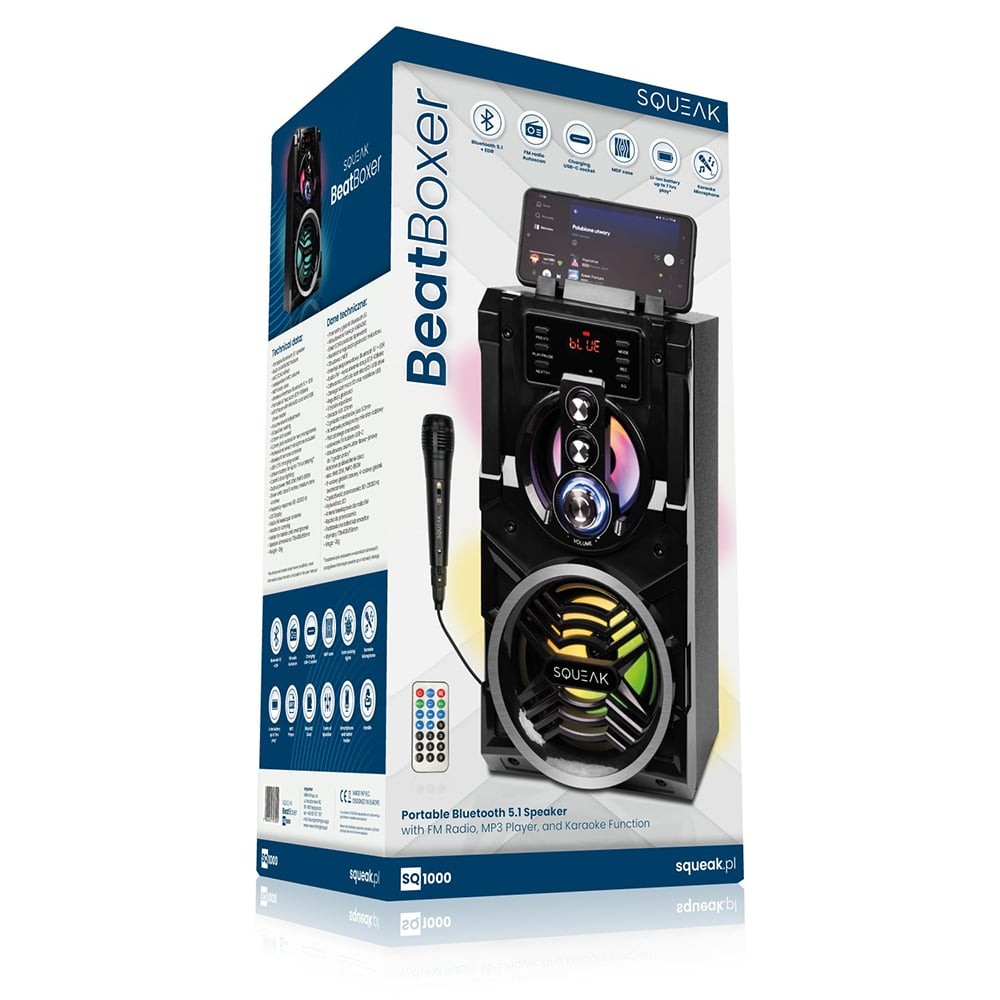 Bluetooth zvočnik 5.1 z 20W karaoke SN1000 Beatboxer 2