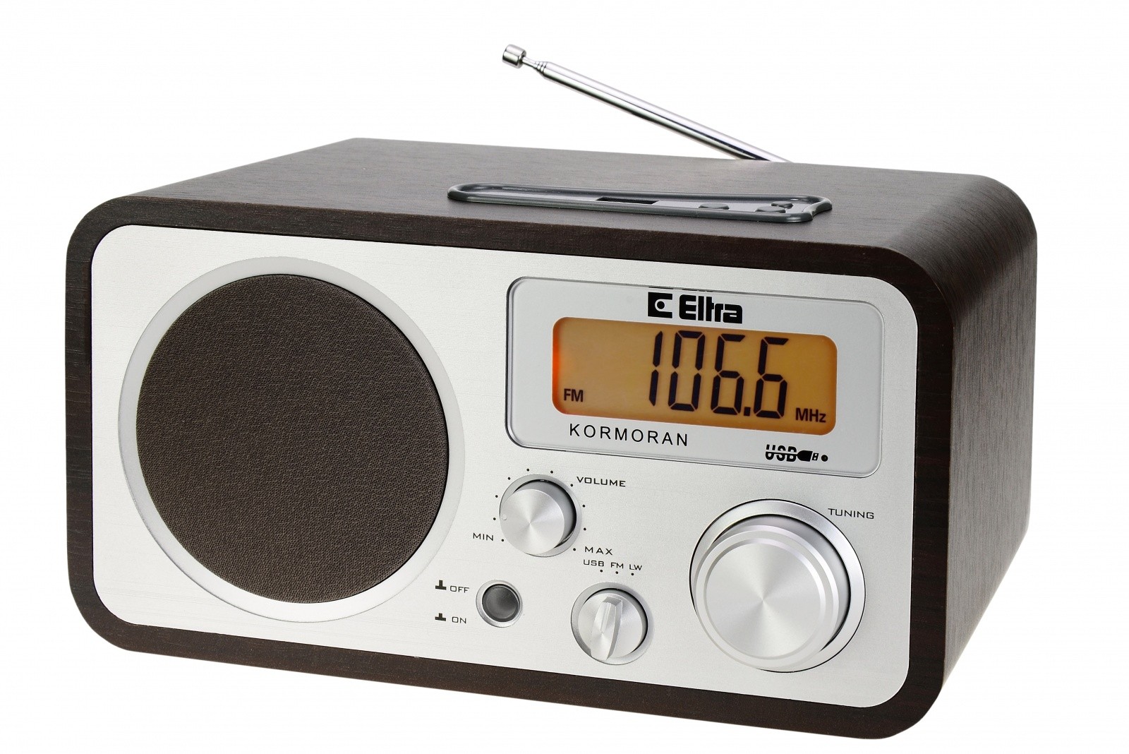 Radio KORMORAN FM/LW USB, rjav